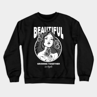 Girl Butterfly tattoo vintage Crewneck Sweatshirt